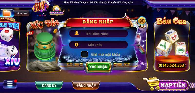 Game trên Rikvip đa dạng hấp dẫn