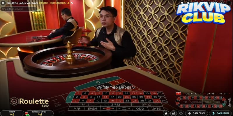 Các phiên bản roulette tại Rik vip