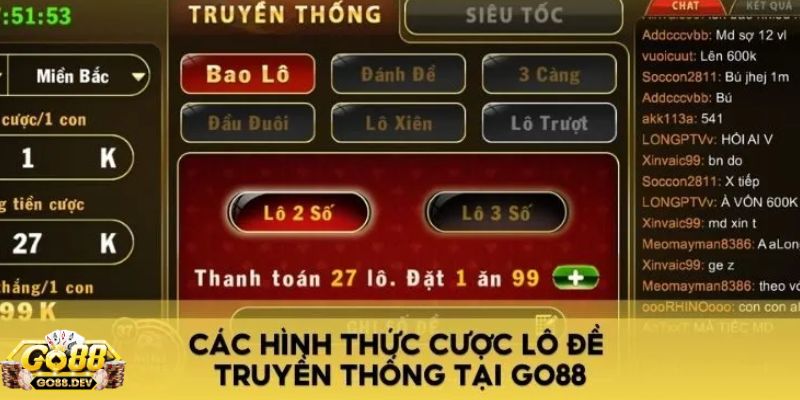 tải Go88 Đa dạng các hình thức lô đề khi tải Go88