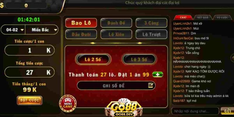 tải Go88 Hình thức chơi Keno Vietlott